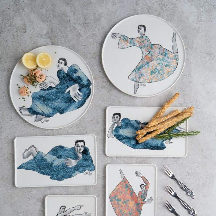 Carrol Boyes Platter Carrol Boyes Indigo Girls Platter Rectangle Set Of 2