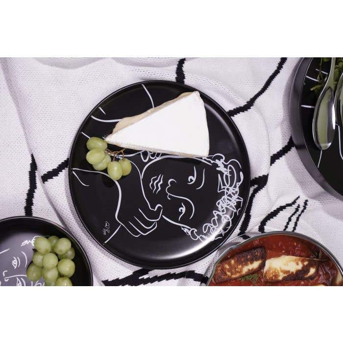 Carrol Boyes Platter Carrol Boyes Sketchbook Black Dinner Plate Set Of 4 (7101159309401)