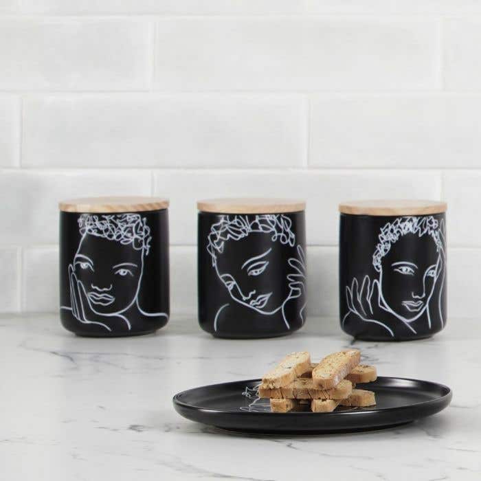 Carrol Boyes Platter Carrol Boyes Sketchbook Black Dinner Plate Set Of 4 (7101159309401)