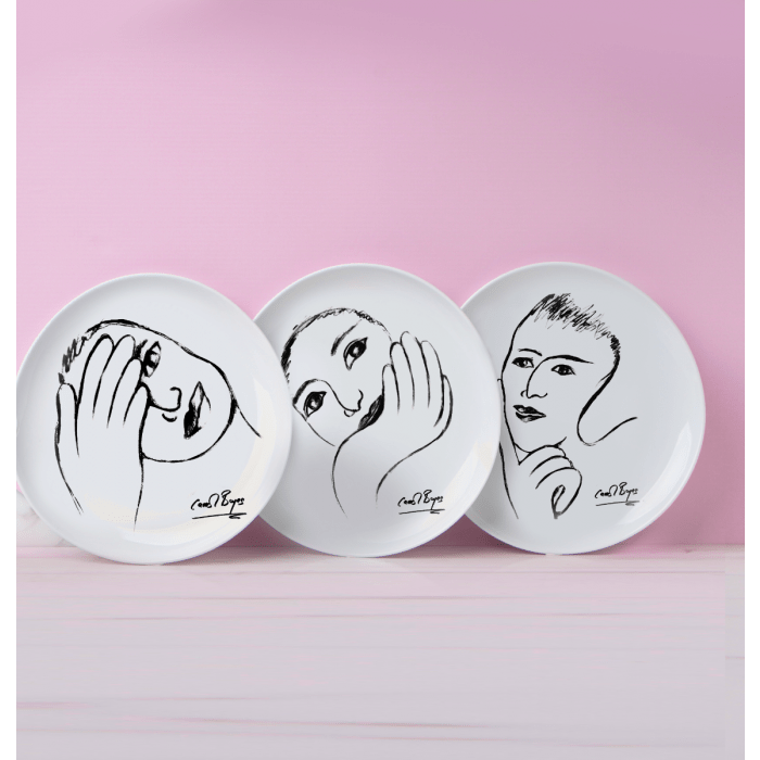 Carrol Boyes Side Plate Carrol Boyes Face Facts Side Plate Set Of 4 (7888803168345)