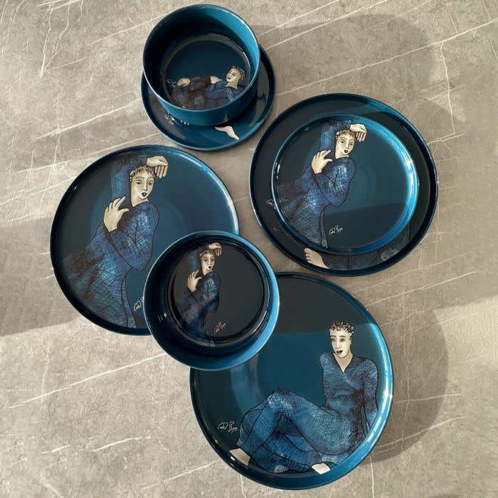 Carrol Boyes Side Plate Carrol Boyes Indigo Blues Side Plate Set Of 4 (7888808214617)