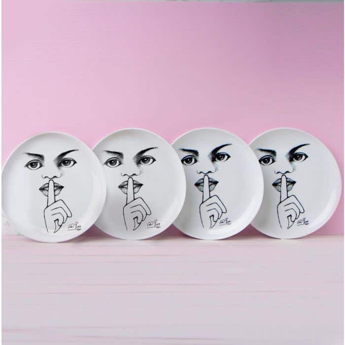 Carrol Boyes Side Plate Carrol Boyes  It's a secret! Side Plate Set Of 4 (7894321496153)