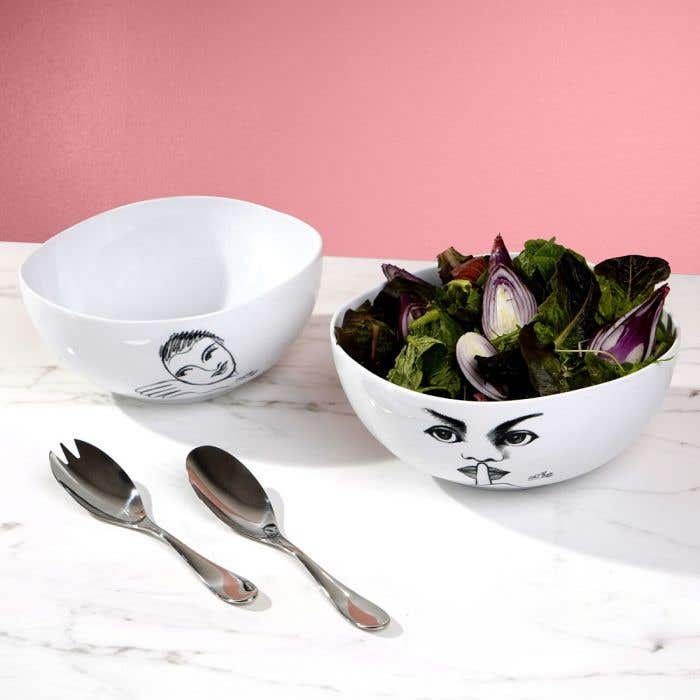 Carrol Boyes Side Plate Carrol Boyes  Salad Bowl Let's Face It! 0P-SAB-LET (7437186662489)