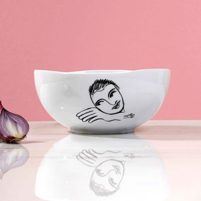 Carrol Boyes Side Plate Carrol Boyes  Salad Bowl Let's Face It! 0P-SAB-LET (7437186662489)
