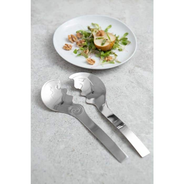 Carrol Boyes SPOON Carrol Boyes Salad Servers Kiss 18SS-KS (7102092312665)