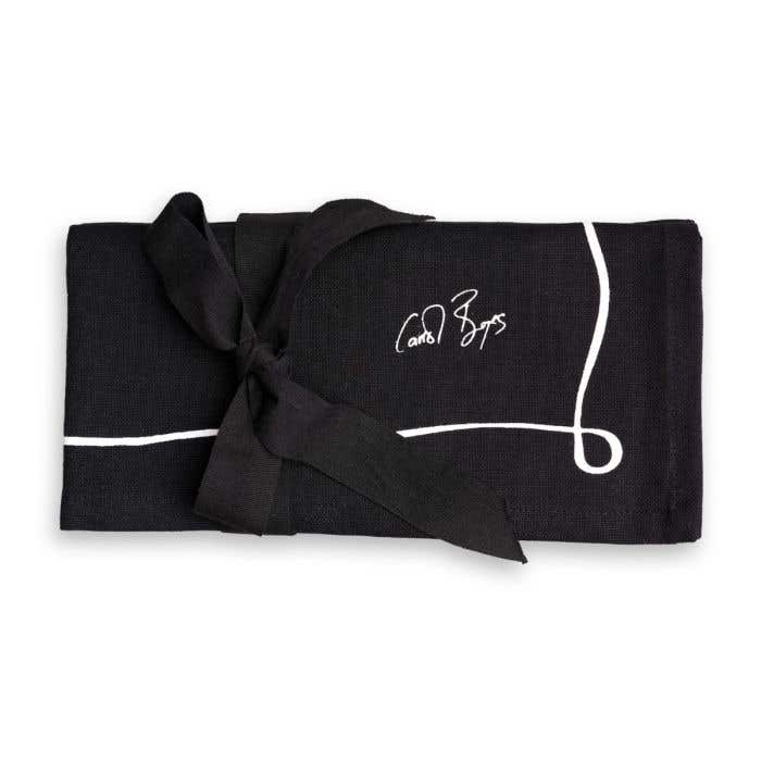 Carrol Boyes Tablecloths Carrol Boyes Well Framed Black Napkin Set of 4 UN-WFR-BL-4