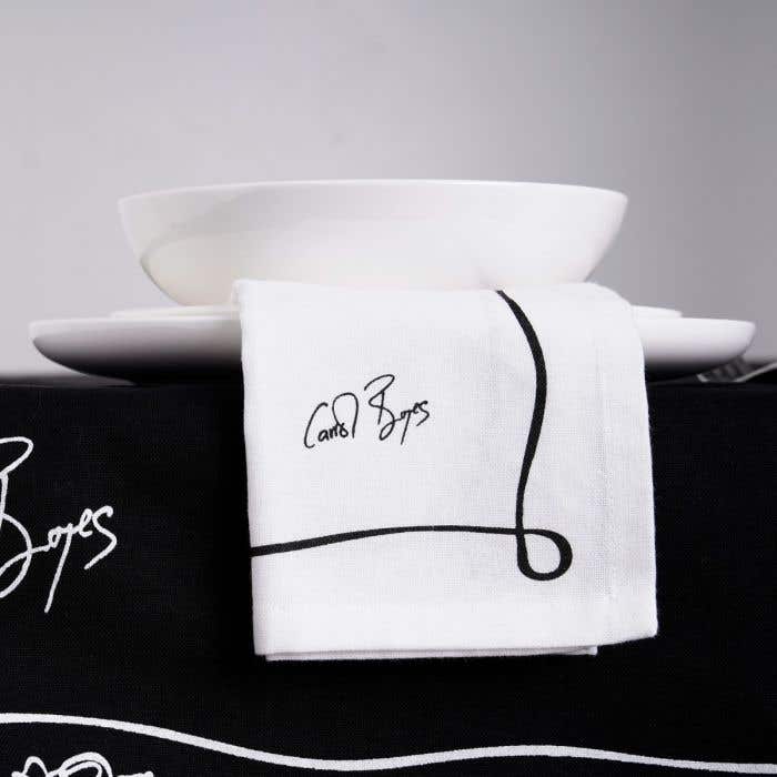 Carrol Boyes Tablecloths Carrol Boyes Well Framed White Napkin Set of 4 UN-WFR-W-4