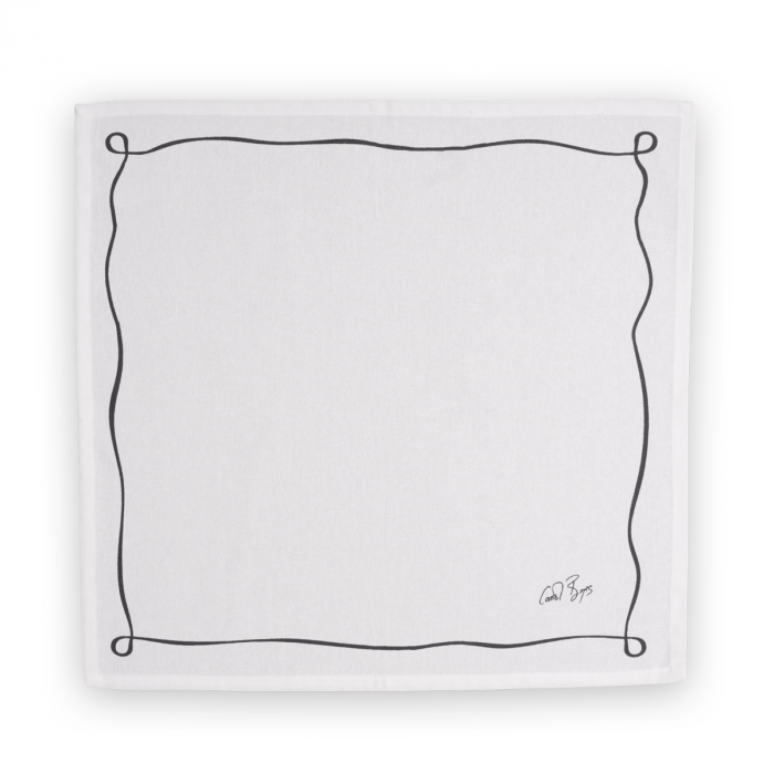 Carrol Boyes Tablecloths Carrol Boyes Well Framed White Napkin Set of 4 UN-WFR-W-4