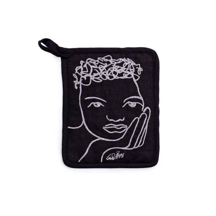 Carrol Boyes Tea Towel Carrol Boyes Pot Holder Knowing UPTH-KNO-BL-W (7437258522713)
