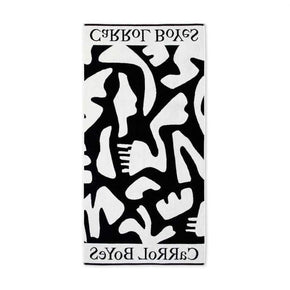 Carrol Boyes TOWEL Carrol Boyes Beach Towel Lacuna Black/White UBT-LCN-BL-W