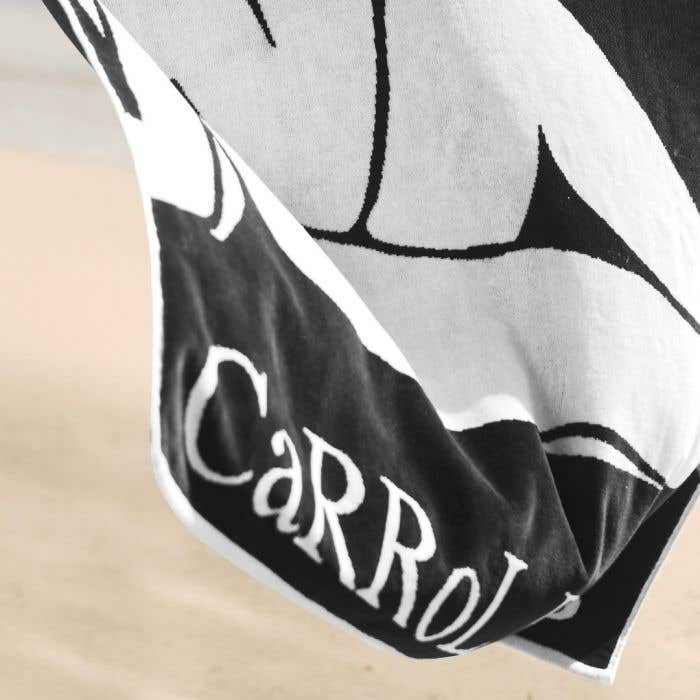 Carrol Boyes TOWEL Carrol Boyes Beach Towel Lazy Days Black/White UBT-LZD-BL-W