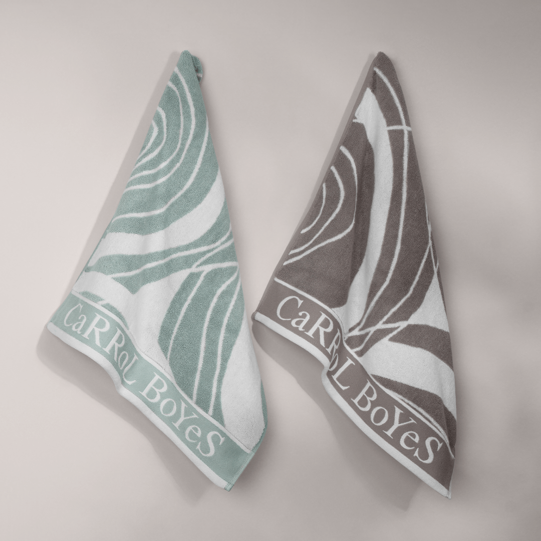 Carrol Boyes TOWEL Carrol Boyes Hand Towel Oasis Silver UHT-OAS-SIL