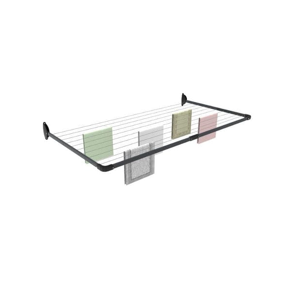 CASA CLOTHES LINE Casa 10 Line Single Fold Down Wall Mounted Clothesline 22m CLFDSG (4708928356441)