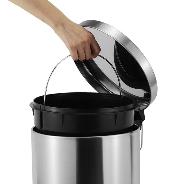 CASA DUST BIN Casa Roma 20L Stainless Steel Pedal Bin Silver KB7035-20LS (7616093945945)