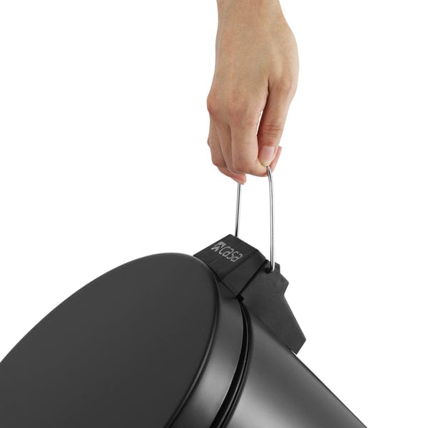 CASA DUST BIN Casa Roma 20L Steel Pedal Bin Black Matte KB7035-20LB (7616070516825)