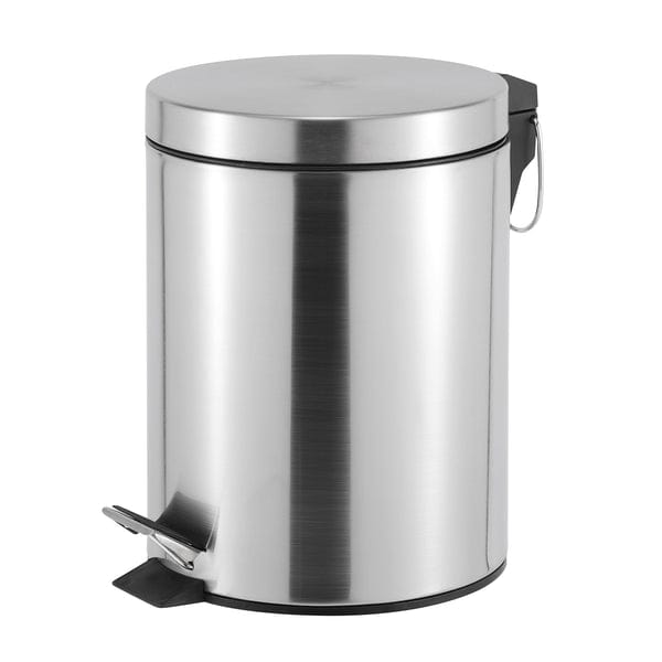 CASA DUST BIN Casa Roma 5L Stainless Steel Pedal Bin Silver KB7035-5LS (7616169836633)