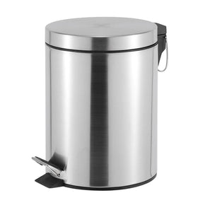 CASA DUST BIN Casa Roma 5L Stainless Steel Pedal Bin Silver KB7035-5LS (7616169836633)