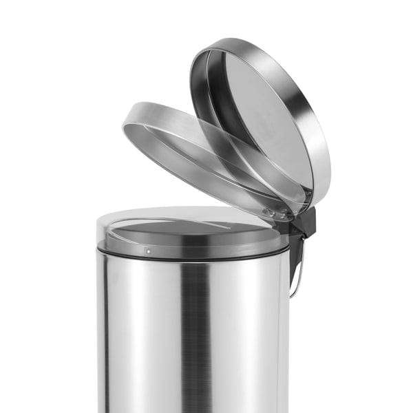 CASA DUST BIN Casa Roma 5L Stainless Steel Pedal Bin Silver KB7035-5LS (7616169836633)