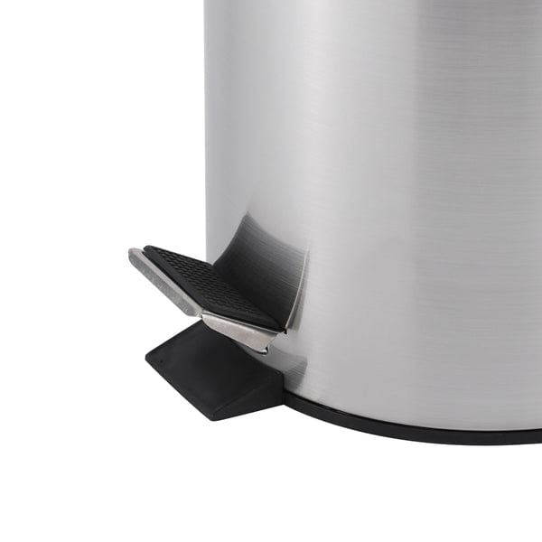 CASA DUST BIN Casa Roma 5L Stainless Steel Pedal Bin Silver KB7035-5LS (7616169836633)