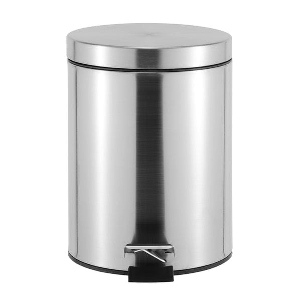 CASA DUST BIN Casa Roma 5L Stainless Steel Pedal Bin Silver KB7035-5LS (7616169836633)