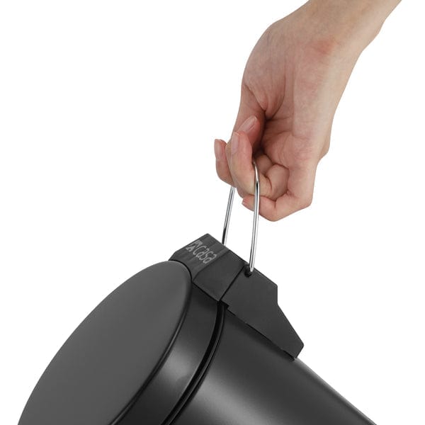 CASA DUST BIN Casa Roma 5L Steel Pedal Bin Black Matte KB7035-5LB (7616135463001)