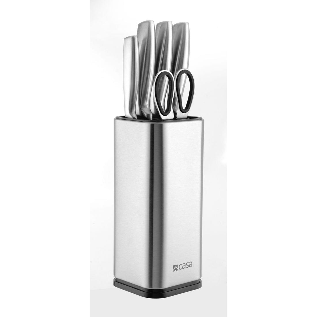 CASA Knife Casa Stainless Steel Palermo Knife Set & Block 6 Piece CAKBS20