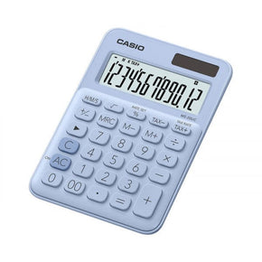 CASIO CALCULATOR Casio 12-Digit Mini Desk Calculator Light Blue MS-20UC-LT (7400584904793)