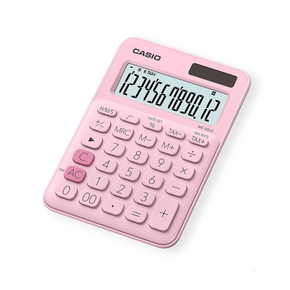 CASIO CALCULATOR Casio 12-Digit Mini Desk Calculator Pink MS-20UC-PK (7400583266393)