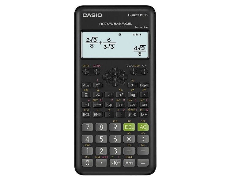 CASIO CALCULATOR Casio FX-82ES Plus 2nd Edition Scientific Calculator Black (7797876392025)