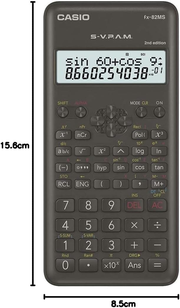 CASIO CALCULATOR Casio FX-82MS-2 2nd Edition Scientific Calculator (7797899821145)
