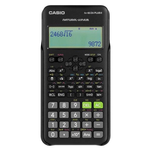 CASIO CALCULATOR Casio FX-82ZA Plus II Scientific Calculator Black (2121570779225)