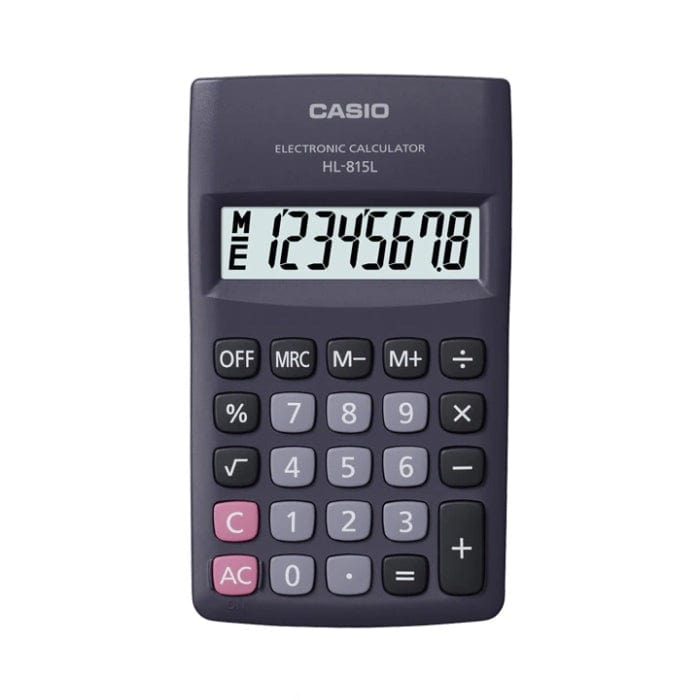 CASIO CALCULATOR Casio Portable  Calculator Hl-815l Black (7400576352345)