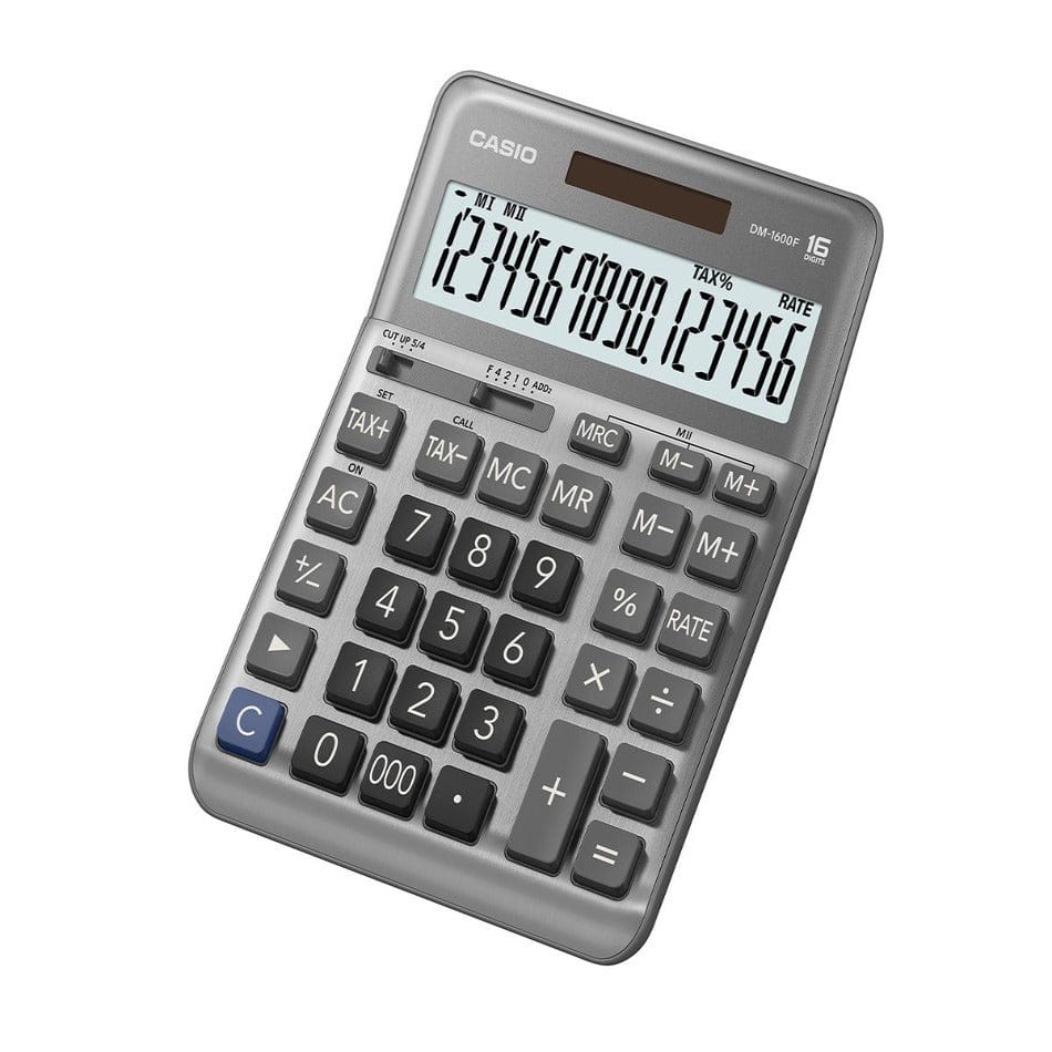 CASIO Scientific Calculators Casio Desktop Calculator 16 Digits DM-1600F (7400574615641)