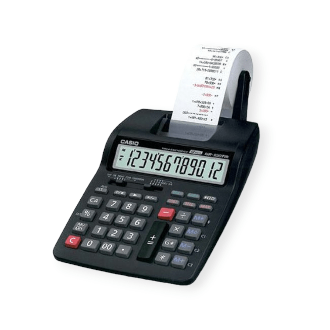 CASIO Scientific Calculators Casio Printing Calculator 12 Digits HR-100RC (7400573829209)