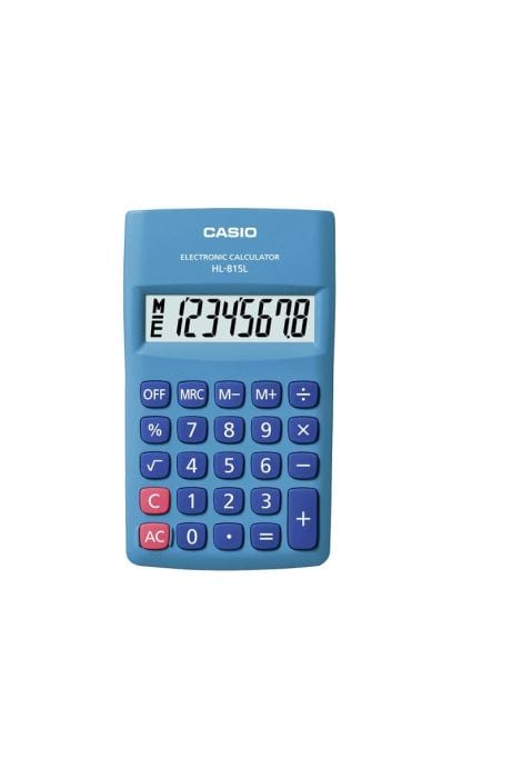 CASIO Tech & Office Casio HL-815L-BU-S-DP Portable Calculator - 8 Digits (7396898177113)
