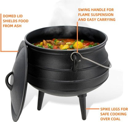 Born Free Cast Iron Pot No 1/4 Potjie Waxed 96053