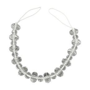 Castellano Beltrame Tieback Tieback Crystal Clear Beaded Rope 50 cm