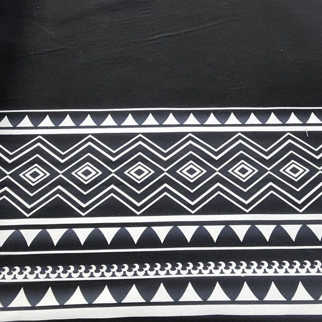XHOSA FABRIC Dress Fabrics Printed Xhosa Fabric Dsn 1 150 cm Black (7589293686873)
