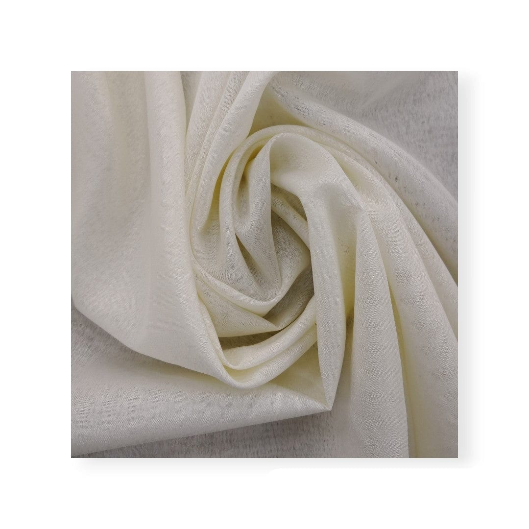 Unique Loom Lace & Voile Fabrics Frosted Cornelly Voil Cream (7478081093721)