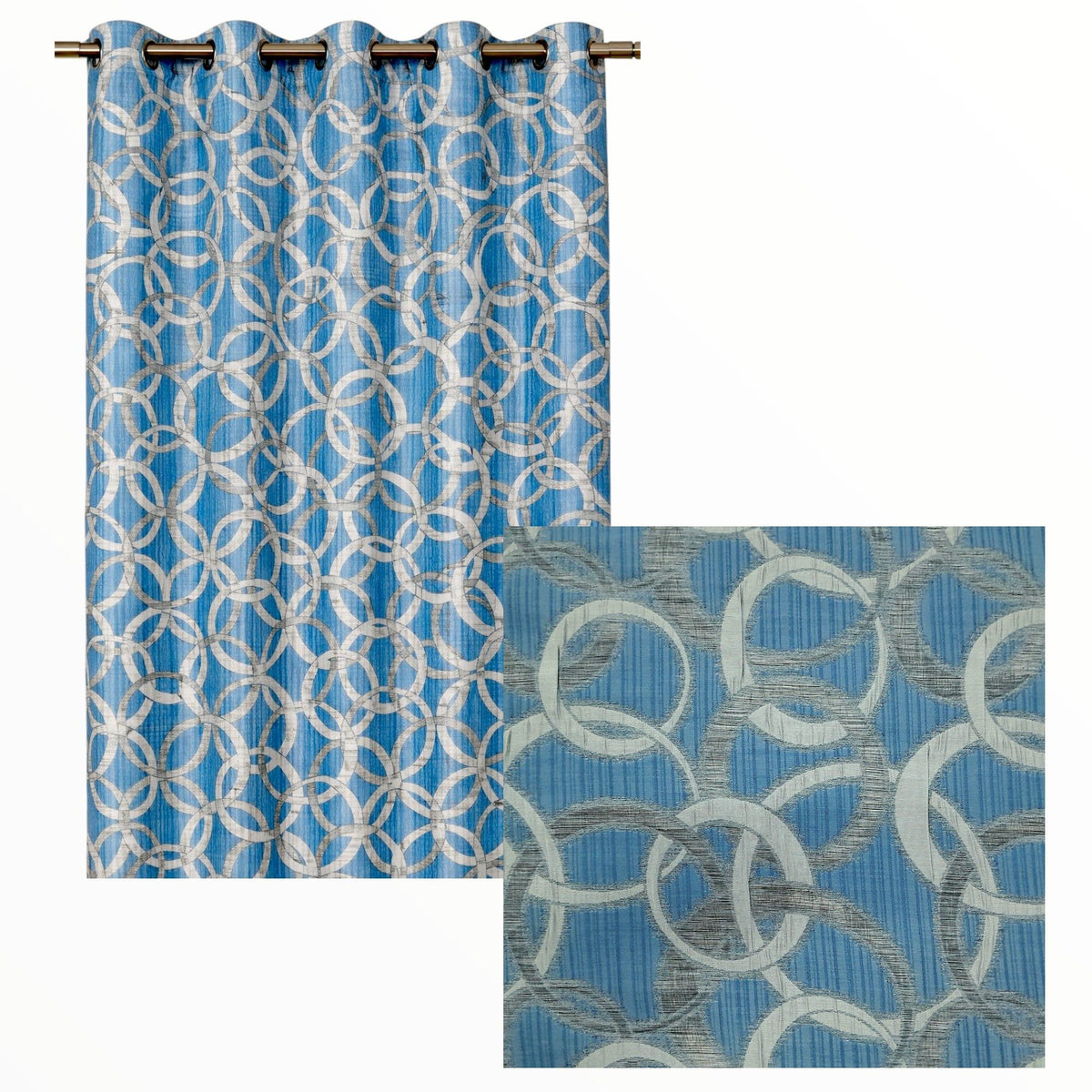 Fabric Turkish Curtain Circles 280 cm.