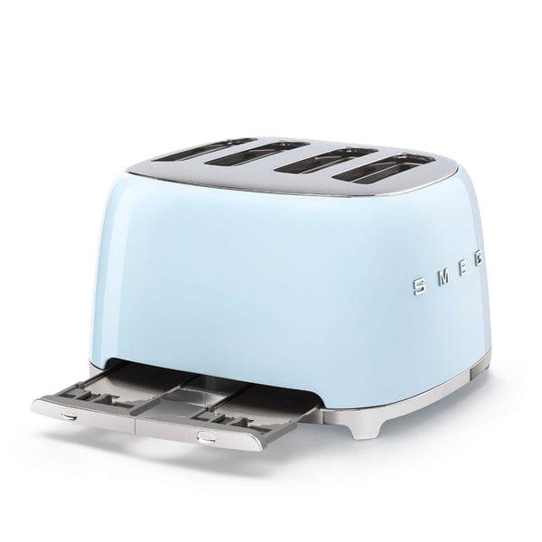 smeg Toaster Smeg Kettle & 4 Slice Toaster Set Pastel Blue (7401298427993)