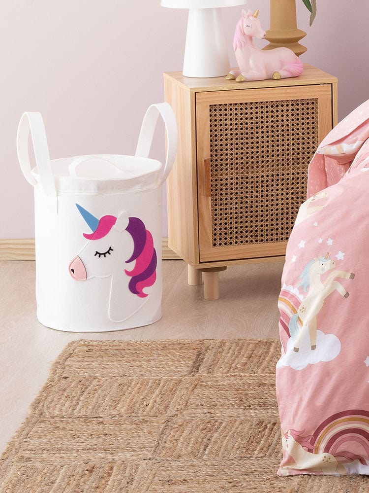 Linen House Duvet Cover Linen House Kids Utopia Unicorn Storage Basket (7423287984217)