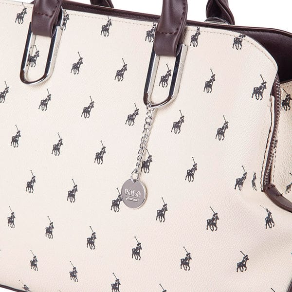 Polo Handbags Polo Classic Multi Shopper Handbag Beige POS444071 (7132415787097)