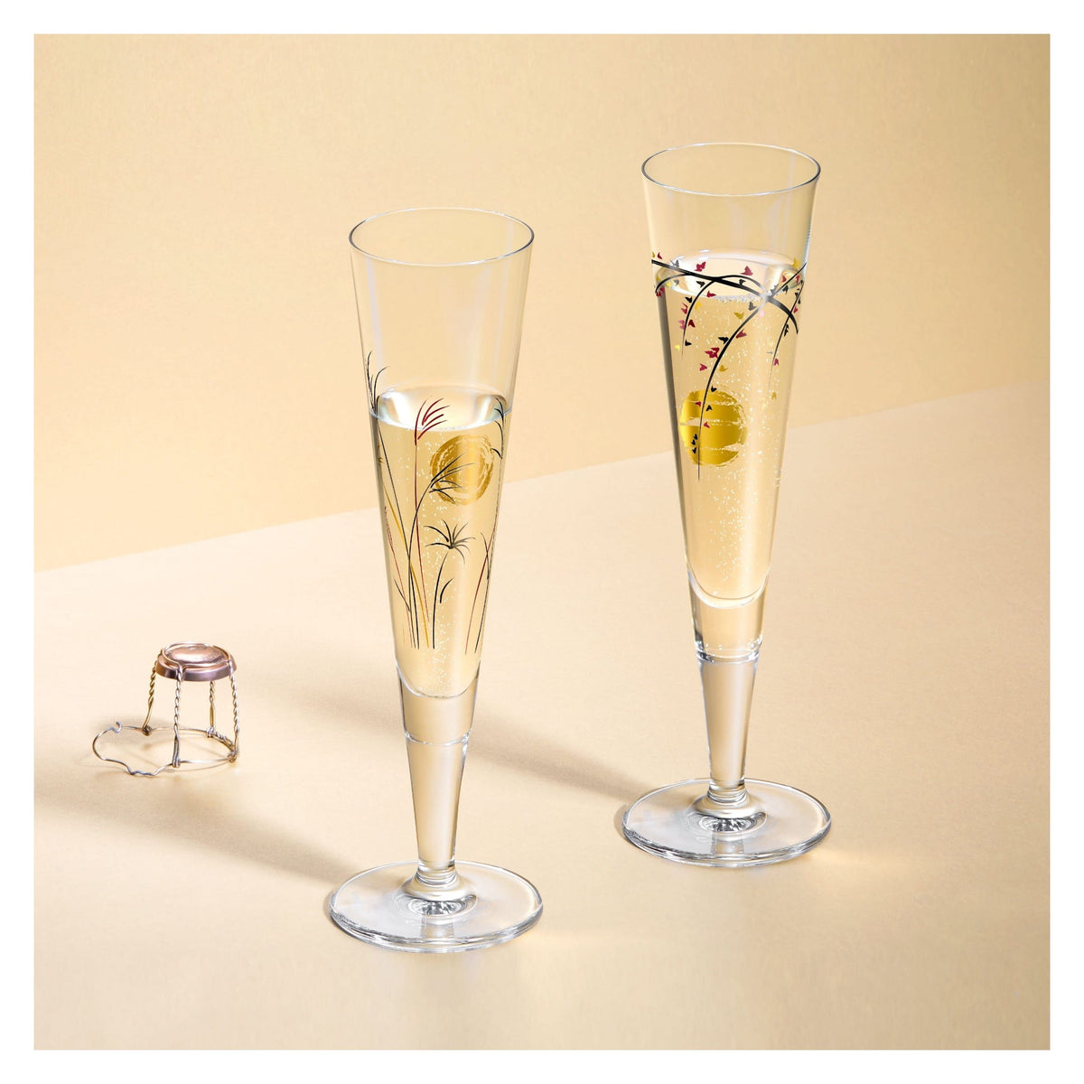 Ritzenhoff Glasses Ritzenhoff Gold Night Champagne Glass Rachel Hoshino 200ml 1071014 (7390154522713)