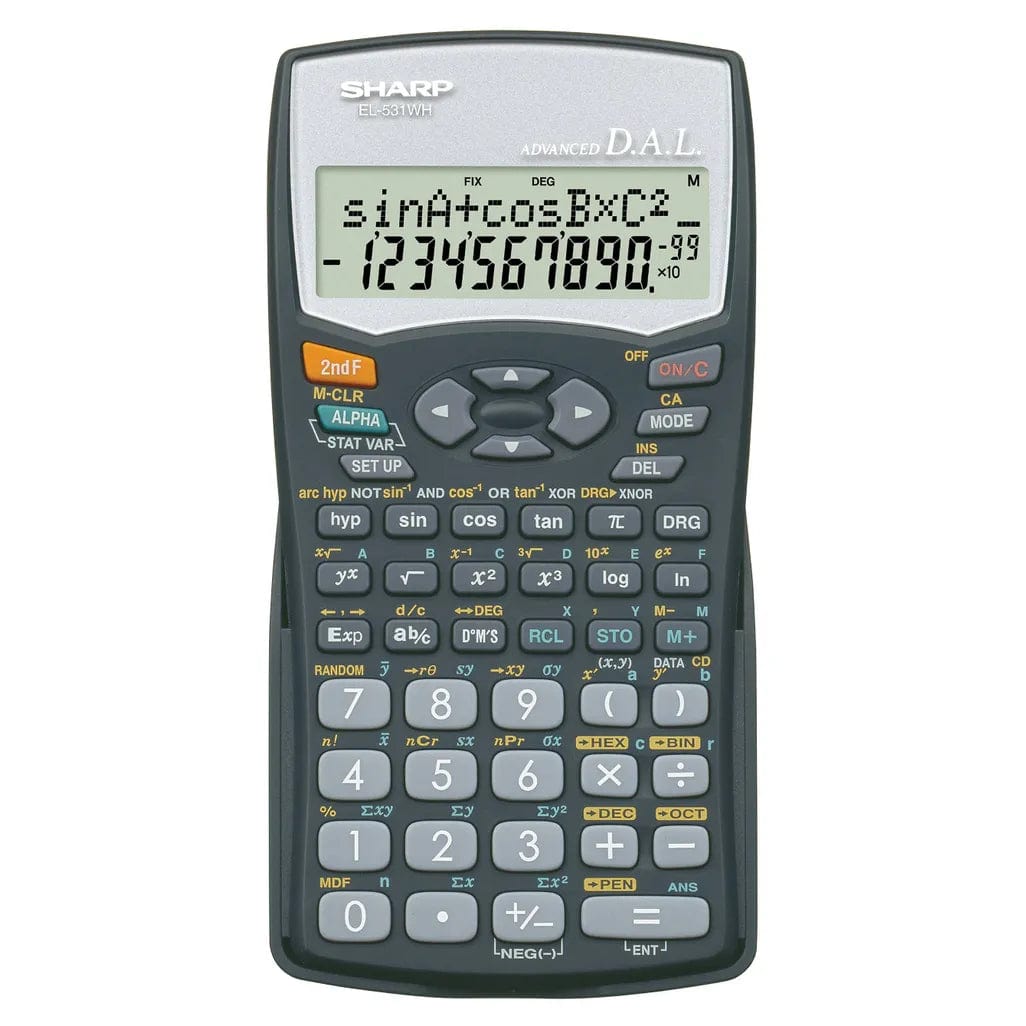 SHARP Tech & Office Sharp Scientific Calculator 12 Digit 272-Function EL-531-WHB-BK (7396703666265)
