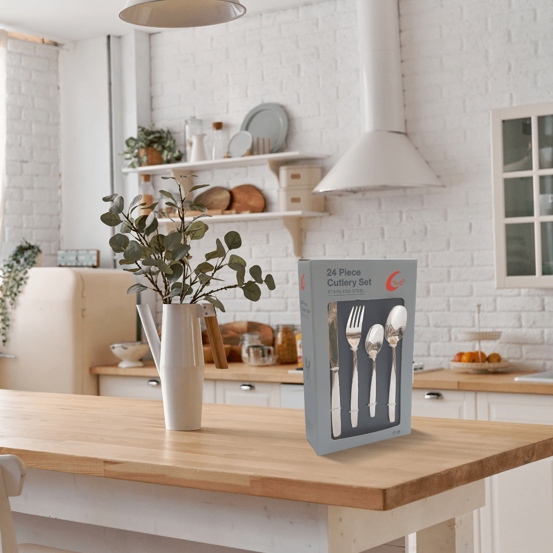 Homeware CUTLERY Stainless Steel Cutlery Set 24 Piece 755 18-0 SGN063 (7488037978201)