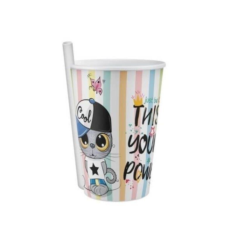 Titiz Straw Cup Titiz Yummy Straw Cup 400ML AP-9124 (6955431133273)