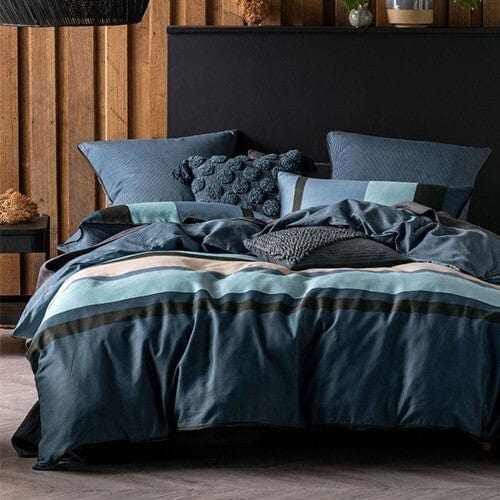Linen House Duvet Cover Linen House Blue Magnus Duvet Cover Set (7496660910169)