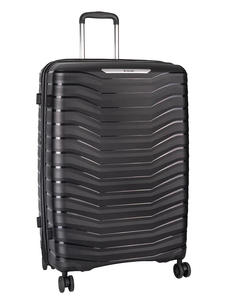 Cellini Aerotech 4 Wheel Trolley Case - Black