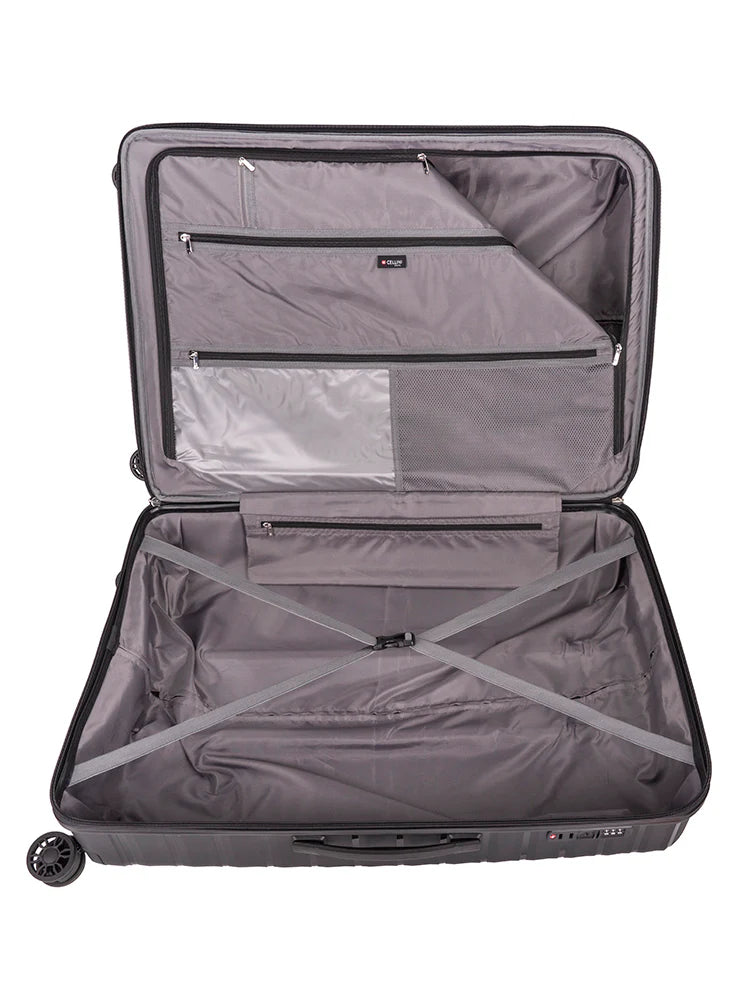 Cellini Aerotech 4 Wheel Trolley Case - Black